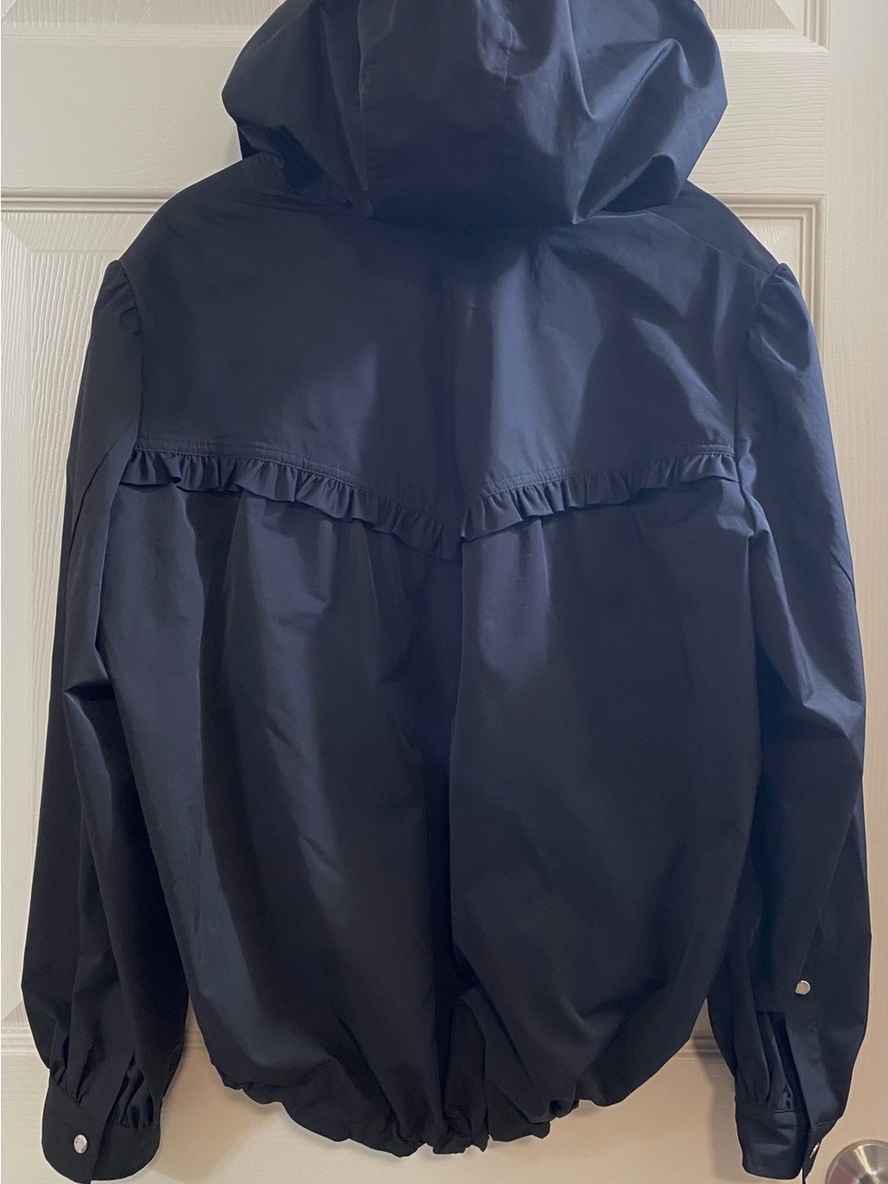 O'2nd Black Ruffle-Trim Button-Front Jacket - Picture 8 of 12